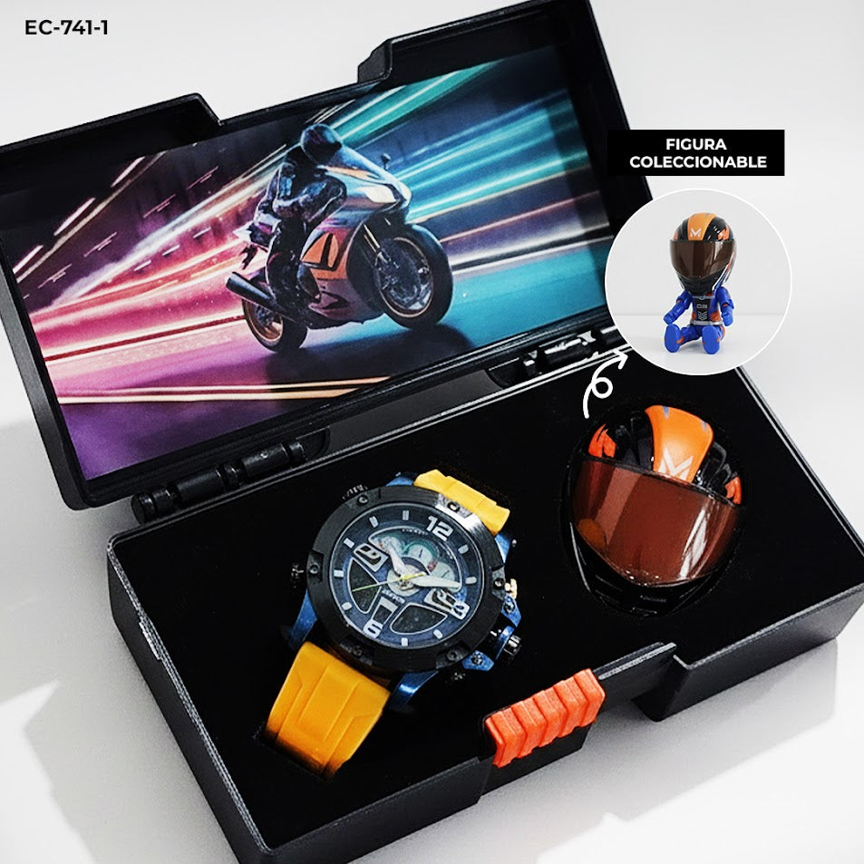 RELOJ JOE FOX CON FIGURA COLECCIONABLE