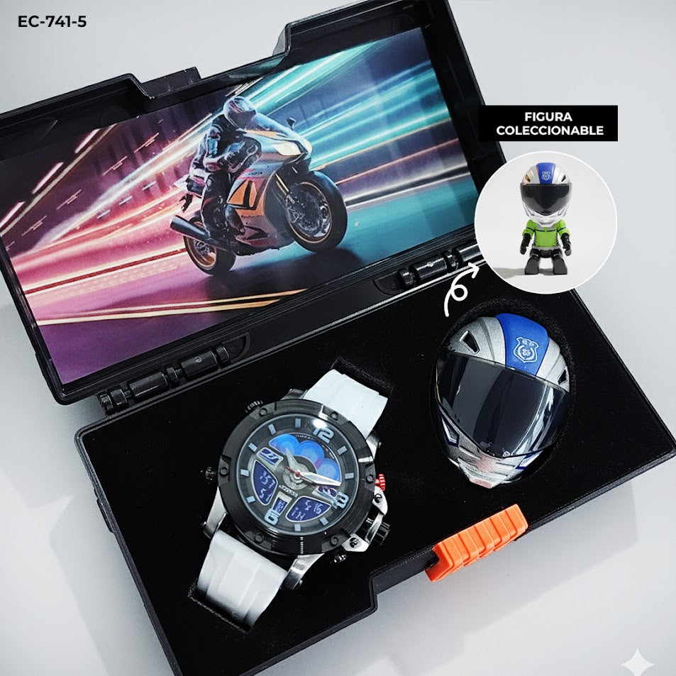 RELOJ JOE FOX CON FIGURA COLECCIONABLE