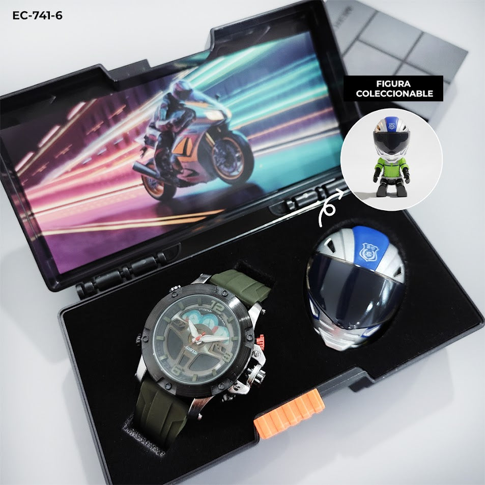 RELOJ JOE FOX CON FIGURA COLECCIONABLE